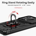 thumbnail image 3 of Estuche GANGXUN para Xiaomi Redmi Note 12 Pro 5G, soporte giratorio 360°, estilo mecánico y magnético, 3 of 5