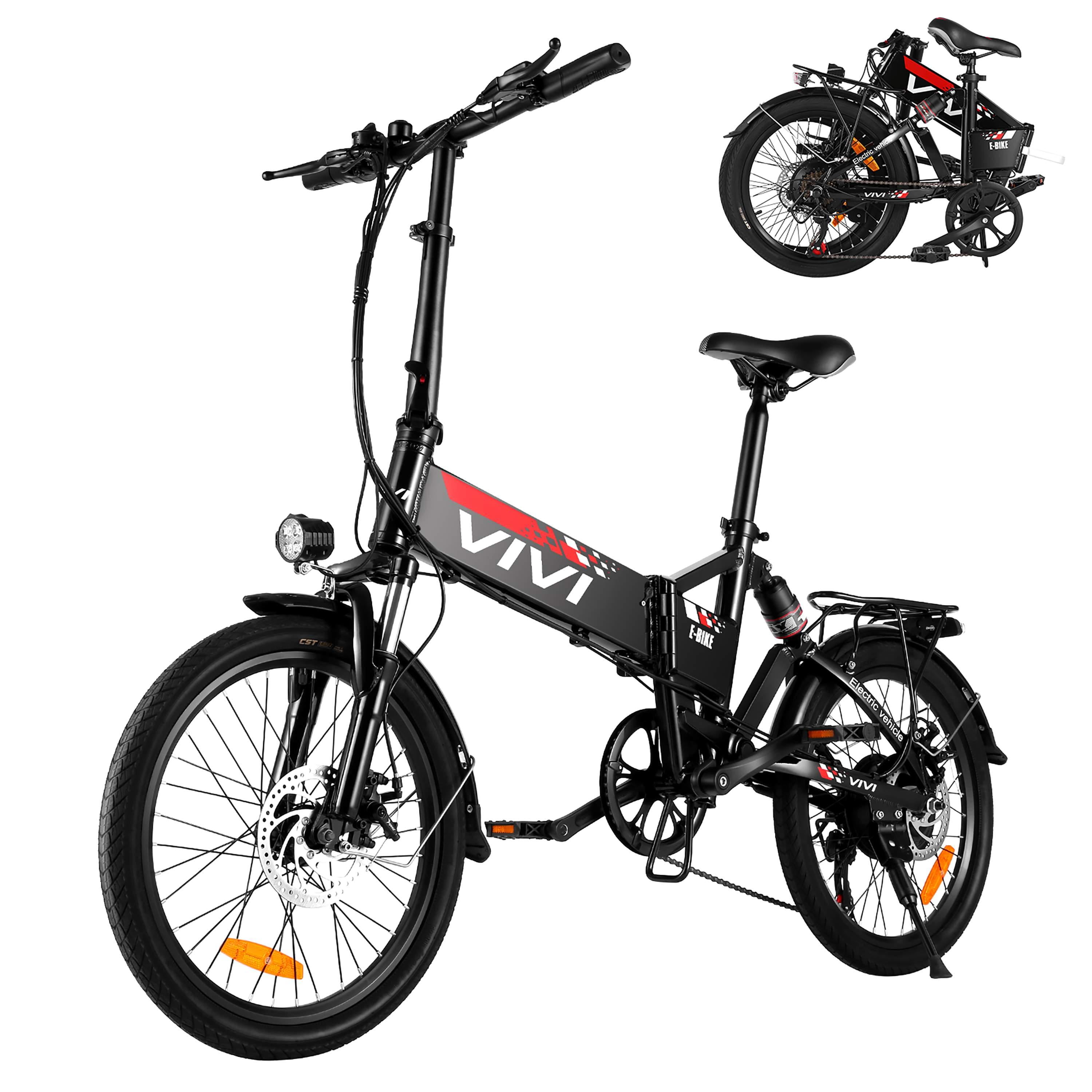 VIVI 7 Speed 350W 20" Electric Mountain Bicycle City Bike Portable