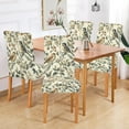 thumbnail image 2 of Yayeee 2 Pack Dining Chair Covers Stretch Parson Chairs Slipcovers Seat Protector, Green Birds, 2 of 6