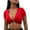 Red, variant on Vetement Femme ete 2025 Women V Neck Sexy Solid Color Short Sleeve Knotted Cropped Navel Slim Fit Tops Medium Shirt Compression Shirts for Women Long Sleeve Loose Casual T Shirt Loose Fit Top M