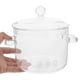 thumbnail image 4 of Olla de vidrio para cocinar, cacerola de vidrio con tapa, resistente al calor, olla transparente para estofado, olla para sopa ramen, pasta y fideos, 1500 ml, 4 of 7