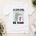 thumbnail image 3 of Be Kind Elephant Pig Graphic T-Shirt, Unisex Cotton Crew Neck Tee, 3 of 9