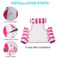 thumbnail image 4 of Lit Flottant Gonflable en PVC Matelas de Piscine Pliable Lit de Plage Extérieur, 4 of 7