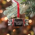 thumbnail image 4 of 3.25" Silver Plated Tootsie Roll Candy Shaped Logo Christmas Ornament with European Crystals, 4 of 4