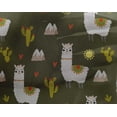 thumbnail image 4 of oneOone Georgette Viscose Olive Green Fabric Cactus & Sheep Diy Clothing Quilting Fabric Print Fabric By Yard 42 Inch Wide, 4 of 4
