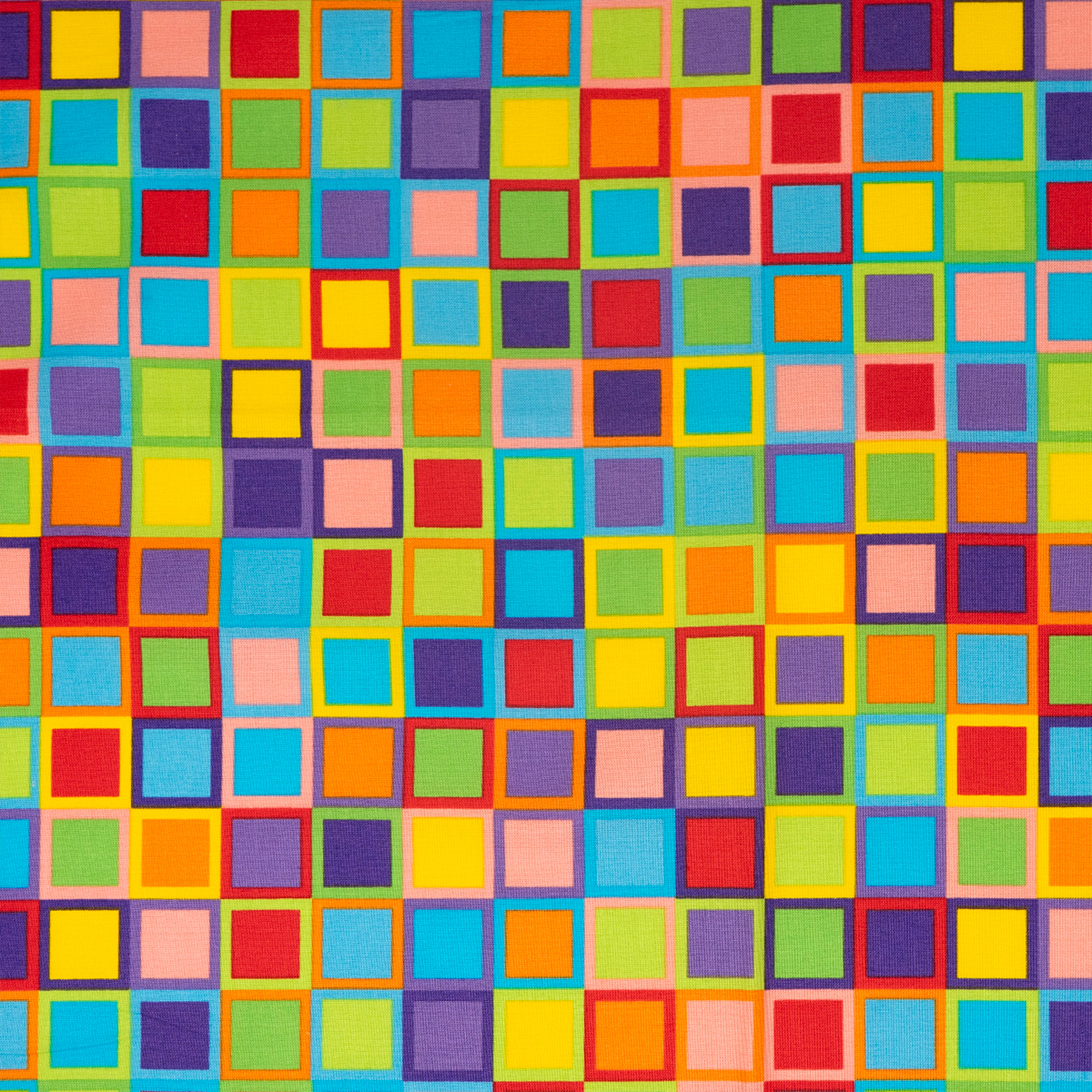 Singer Fabric, 100% Cotton, Sewing & Crafting, 44" Wide, Rainbow Blocks, Cut by Yard