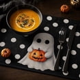 thumbnail image 4 of Halloween Decor Indoor Linen Table Placemat Heat Resistant Non Slip Stain Proof Spooky Halloween Decorations Fall Decorations for Home Dining Mat Style A, 4 of 6