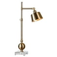 thumbnail image 1 of Uttermost Laton Contemporary Metal and Crystal Task Lamp in Brass, 1 of 3