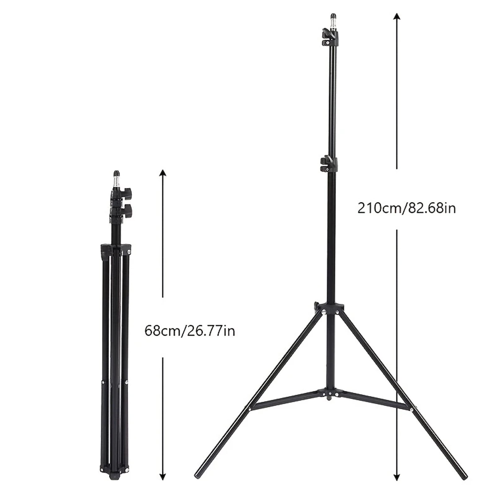 82" Camera Tripod,Extendable Lightweight Phone Tripod Stand with 360°Ball Head,Cell Phone Tripod for Phone/Dslr/Slr/Projector/Video Recording(Black)