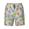 thumbnail image 4 of Lsque Mens Swim Trunks Skateboard Pattern - Bathing Suit Compression Liner - Beach Swim Shorts Swimwear - (S-3XL) - Stretch Quick Dry -X-Large, 4 of 9