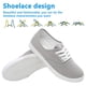 thumbnail image 3 of Zapatillas de lona para mujer con cordones y parte superior baja, tenis casuales ligeros, 3 of 5