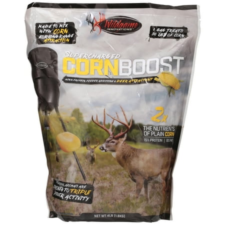 Wildgame Innovationsâ¢ Supercharged Corn Boost Deer Attractant 4 lb. (Best Deer Attractant To Mix With Corn)
