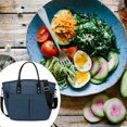 thumbnail image 3 of Bolsa de almuerzo con aismiento reutilizable portátil Bolsa de almuerzo con bolsa de almuerzo con aismiento Bolsa de almuerzo con aismiento Azul Soledad Contenedor de almuerzo, 3 of 9
