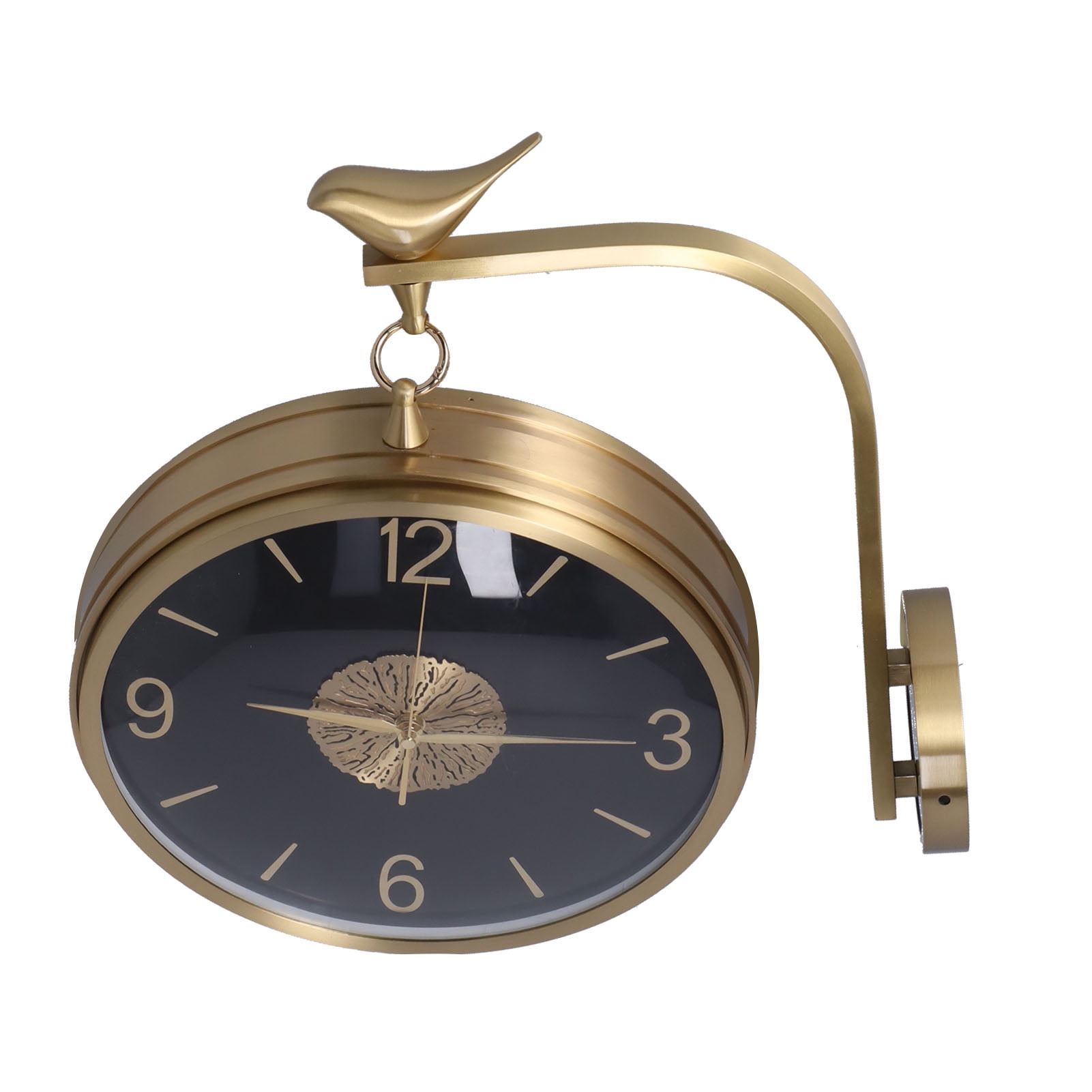 Living Room Quartz Clock, Copper Silence Accurate Wall Clock With Screw