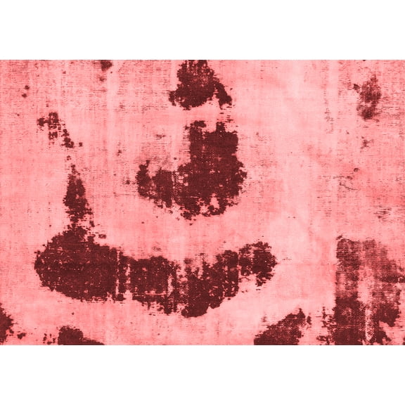 Ahgly Company Machine Washable Indoor Rectangle Oriental Red Modern Area Rugs, 4' x 6'
