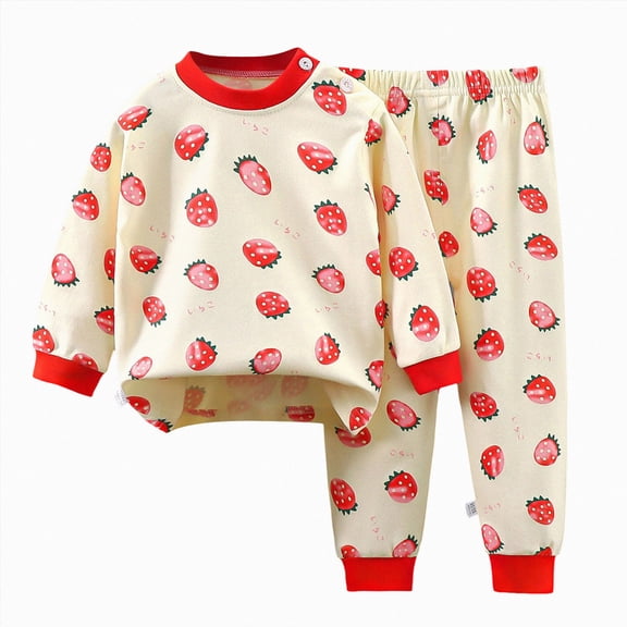 Linfrsh Toddler Baby Boy Clothes 3 6 9 12 18 24 Months Fall Outfits Solid Long Sleeve Sweatshirt Tops Pants Set (Red,12-18 Months)