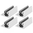 4PCS Door Floor Roller Guide Swing Stopper Positioner Adjustable Wheel