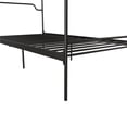 thumbnail image 4 of Bowery Hill Metal Canopy Bed in Twin Size Frame in Black, 4 of 9