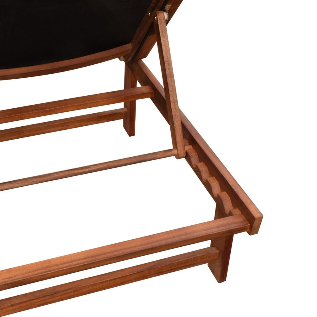 Kepooman Outdoor Patio Solid Wood Weatherproof Sun Lounger for Terrace Courtyard Deck, Brown Kepooman Outdoor Patio Solid Wood Weatherproof Sun Lounger for Terrace Courtyard Deck, Brown