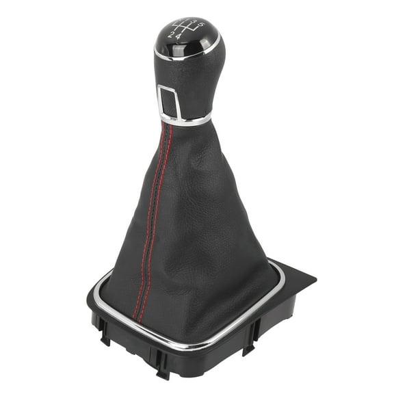 5 Speed Gear Shift Knob Gaiter Boot Cover Black for Volkswagen Jetta Golf 5 6 7 2013-2016