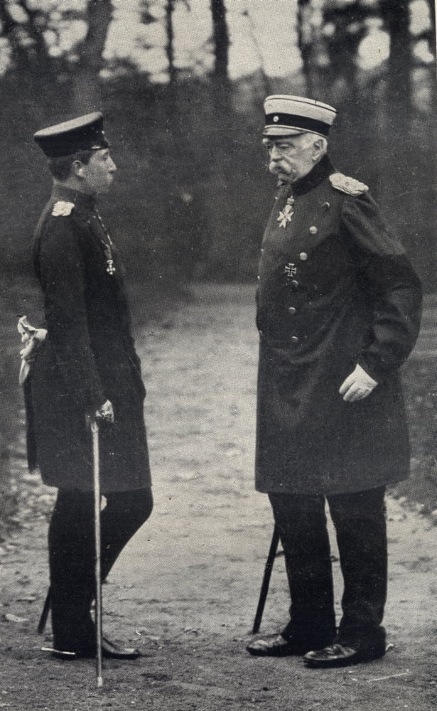 Otto Von Bismarck Or Otto Eduard LeoploldPrince Von Bismarck 1815-1898 Prussian Statesman German Chancellor And Kaiser Wilhelm Ii 1859-1941 Emperor Of Germany And King Of Prussia 1888-1918 Canvas Art
