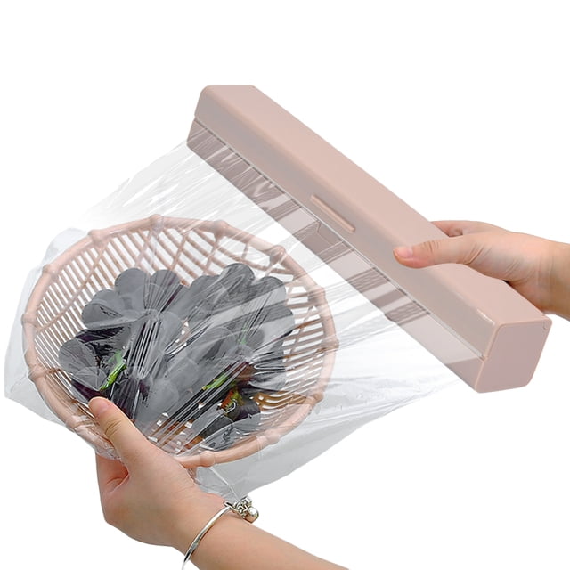 Cortador Película Soporte Almacenamiento Envoltorio para Alimentos Dispensador Con Cuchilla Papel Aluminio