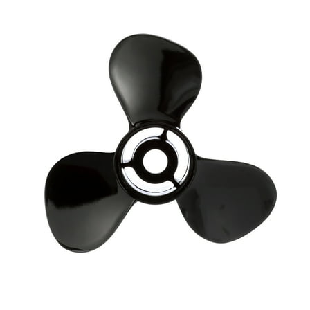 Quicksilver Black Diamond 3-Blade Aluminum Propeller, 15.3" Diameter x 15" Pitch, Right Hand Rotation