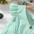 thumbnail image 6 of Likimi Kids Girls Dress Girls Solid Color Ruffle Sleeve Dresses Summer Sizes 7-8 Years Green, 6 of 9