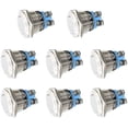 thumbnail image 1 of Momentary Metal Push Button Switch 12V 8PCS 16mm for Marine Waterproof Car RV Truck Boat, 1 of 9