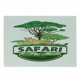 thumbnail image 1 of Safari Cutting Board, Savannah with Lion and Green Trees Wilderness Exotic Nature, Decorative Tempered Glass Cutting and Serving Board, Small Size, Sand Brown Hunter Green, by Ambesonne, 1 of 1