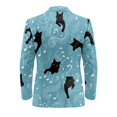 thumbnail image 6 of HELLHERO Piano Music Pattern Polyester One Button Suit Jackets with Regular Fit, Lightweight Solid Color Blazer for Business, 6 of 8