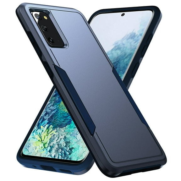 AIOVETEAB Defender Case Designed for Samsung Galaxy S20 case, Heavy Duty Shockproof Rugged Protective Bumper Cover for Samsung Galaxy S20 (Blue)