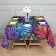 thumbnail image 3 of Colorful Leaf Pattern Square Tablecloth,Waterproof Square Table Cover,Wipeable Spillproof Washable Table Cover for Home Kitchen Party Decor 52"x52"(132x132cm), 3 of 6