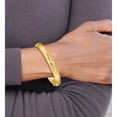 thumbnail image 4 of 10K Yellow Gold 5/16 Florentine Engraved Hinged Bangle Bracelet (Width 8) (Length 7) - Jbsp, 4 of 5