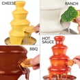 thumbnail image 5 of Fondue de chocolate, fuente Nostalgia, 4 niveles, 950 ml, aguamarina, 5 of 5