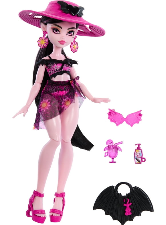 Monster High Scare-adise Island Draculaura Fashion Doll with Swimsuit & Accessories