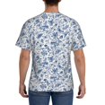 thumbnail image 3 of Bixox Men's Rabbit And Butterfly Printed Short Sleeve Skinny Athletic T-Shirt, 3 of 6