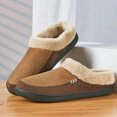 thumbnail image 4 of Pantufla Zapatillas de dormitorio para hombre, zapatillas de casa de felpa antideslizantes, acogedoras para invierno, interior y exterior Wdftyju Tenis De Mujer Tenis De Hombre, 4 of 7