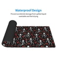 thumbnail image 5 of Disketp Gaming Mouse Pad Skeleton with Roses Pattern Large Mouse Mat Long Extended Desk Pad Non-Slip Rubber Mice Pads Stitched Edges Thin Pad (11.8x31.5 Inch), 5 of 8