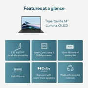ASUS - Zenbook 14 14 FHD+ OLED Touch Screen Laptop - Intel Core Ultra 7 - 16GB RAM - 512GB SSD - Jasper Gray