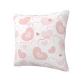 thumbnail image 2 of YFYANG Square Decorative Throw Pillow Case (Without Pillow Insert), Pink Romantic Love Bedroom Sofa Car Cushion Cover, 12"x12", 2 of 9