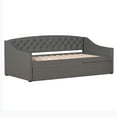 Zoey Tufted Upholstered Twin Daybed With Trundle by Hillsdale Living