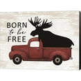 thumbnail image 1 of Great Art Now Born to be Free Moose by Lettered & Lined, Canvas Wall Art, 21.25W x 16H, 1 of 2