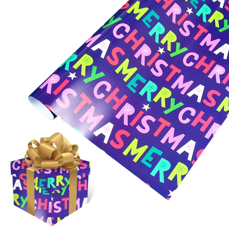Santa & Friends Jumbo Christmas Rolled Gift Wrap - 1 Giant Roll
