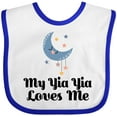 thumbnail image 3 of Inktastic My Yia Yia Loves Me Yiayia for Grandchild Boys or Girls Baby Bib, 3 of 4