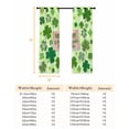 thumbnail image 6 of Happy St. Patrick's Day Blackout Curtains for Bedroom, Spring Lucky Shamrock Cloud Green Thermal Insulated Kitchen Drapes with Grommets, Light Blocking Window Treatment, 2 Panels 27.5" x 39", 6 of 7