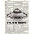 thumbnail image 4 of I Want to Believe - Dictionary Art Print, 4 of 7