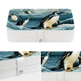 thumbnail image 4 of Penguin PU Leather Bracelet Holder Jewelry Box Stand Necklace Organizer with Removable Compartment Portable Case, 4 of 6