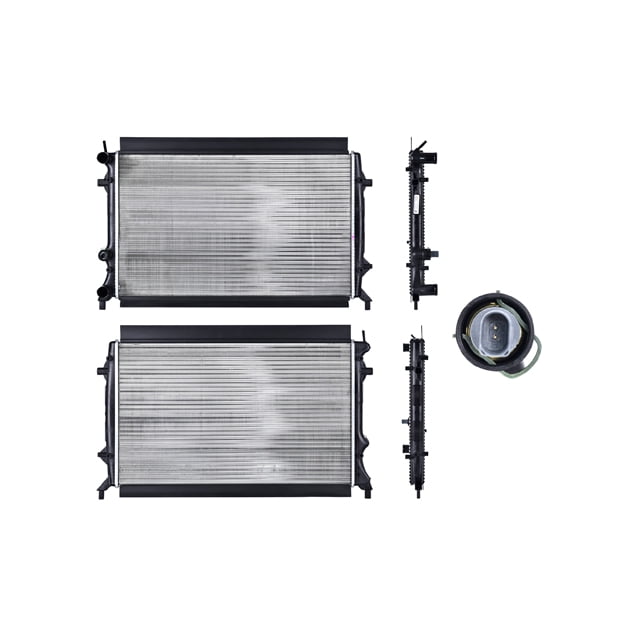 RADIADOR DE AGUA JETTA 2011 al 2016 VOLKSWAGEN Genérica .