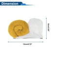 thumbnail image 4 of Accesorios de Casco de Motocicleta Decoración Cuernos de Cabra Amarillos para Cascos de Motocicleta Bicicleta Esquí Calcomanías Amarillo Blanquecino 1 Juego, 4 of 6